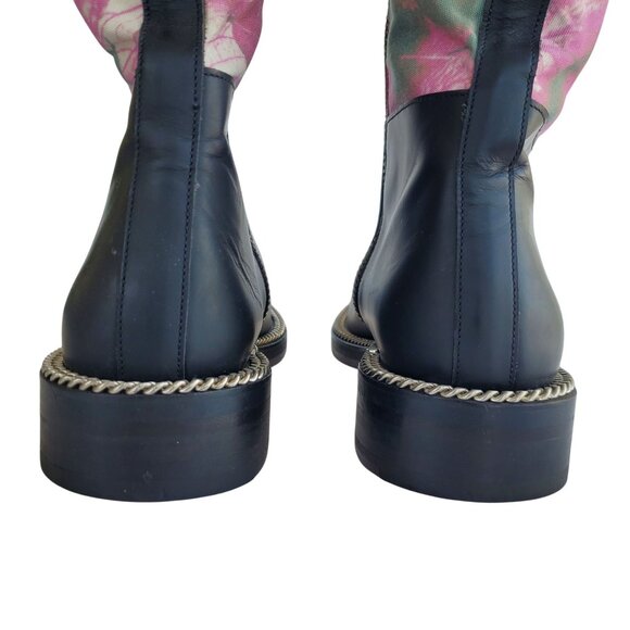 Rare Avant Garde Boots Size 42 Late 90s Early Y2K Leather & Canvas No Studio - Picture 9 of 14